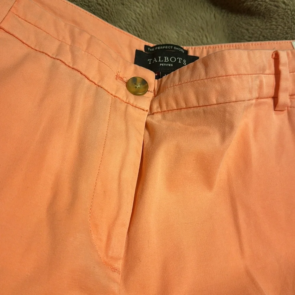 Talbot’s women’s size 14 girlfriend chino short in gorgeous pink spring colors - Picture 3 of 4